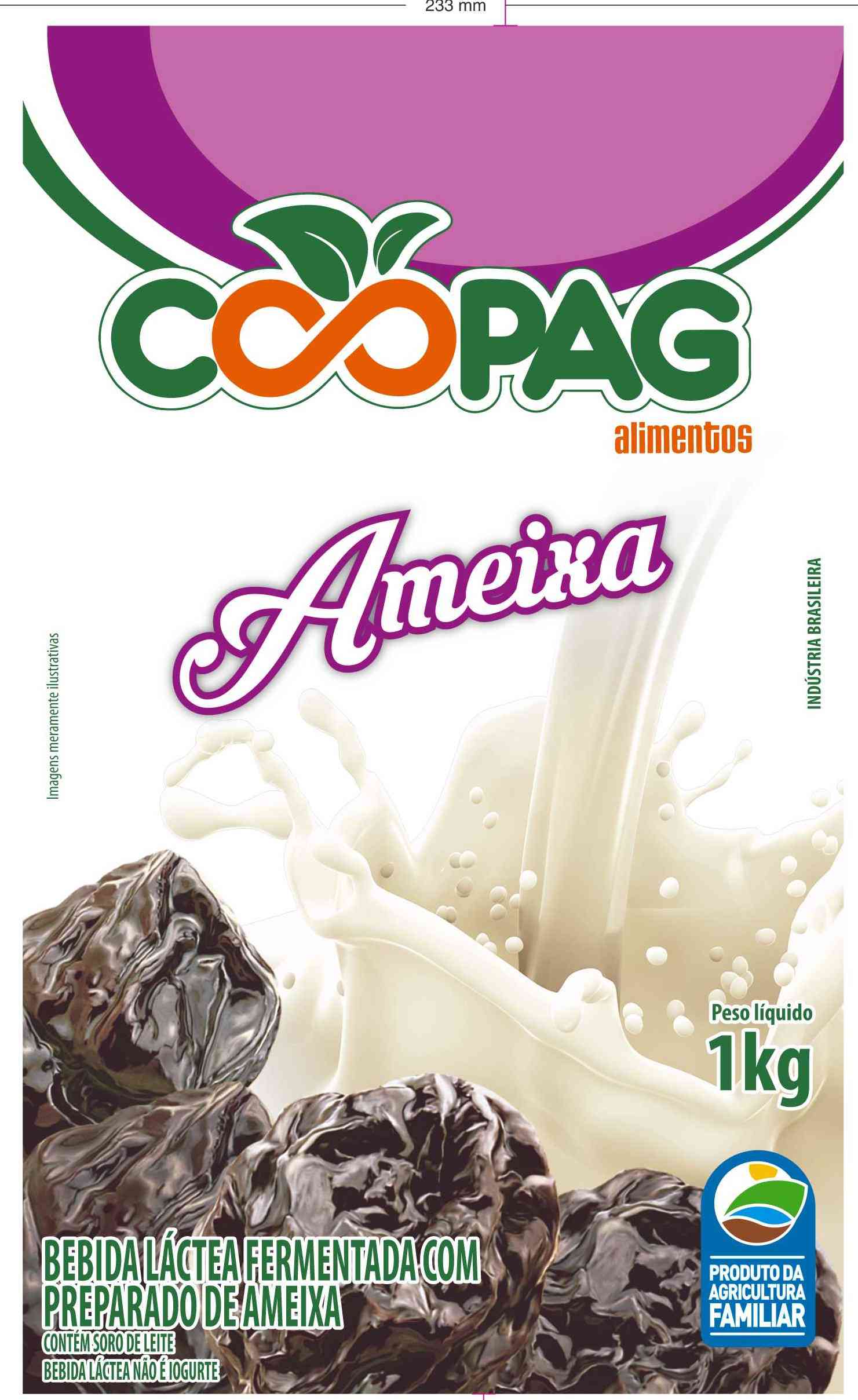 Bebida l�ctea fermentada com preparado de ameixa